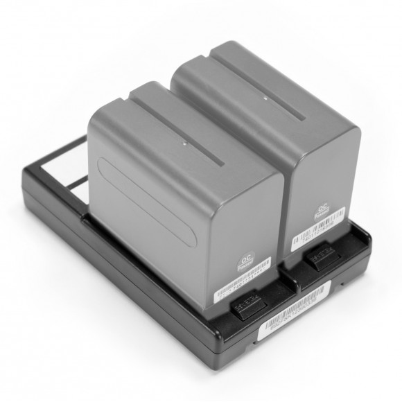 Caruba V-Mount Battery Adapter for Two NP-F Batteries